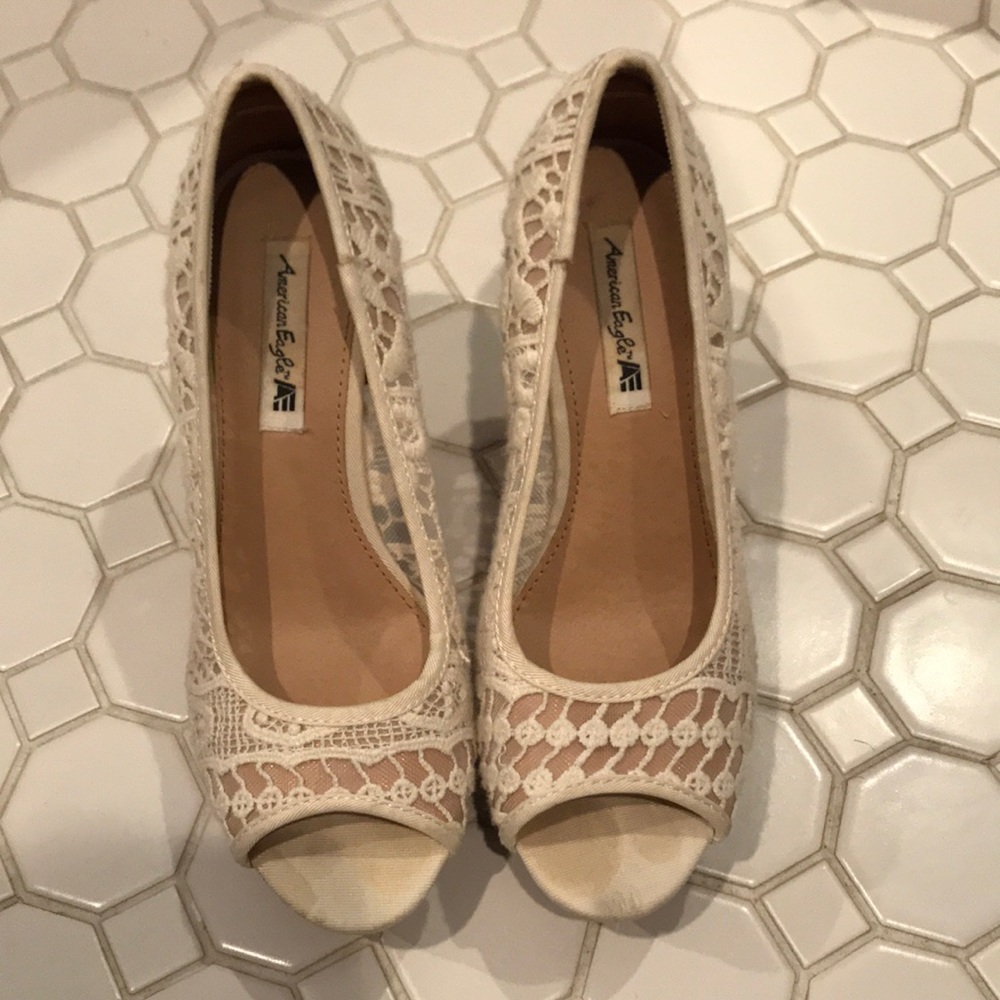 Open toe wedges